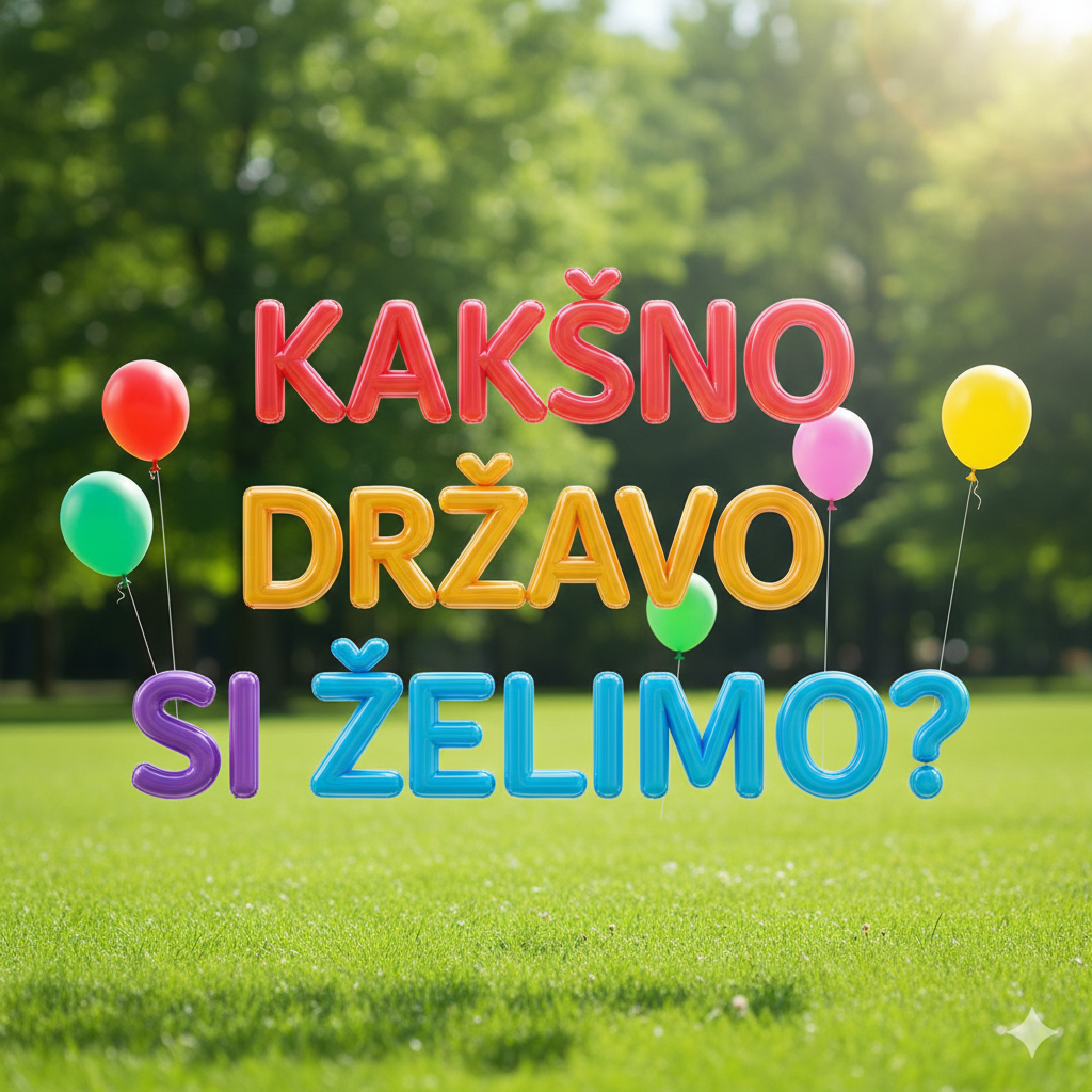 oazna slovenija, napis ge, kakŠno drŽavo si Želimo