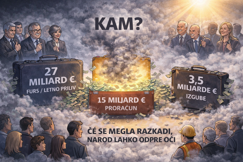 oazna slovenija, skupna vreča, vsi trije kovčki, kam